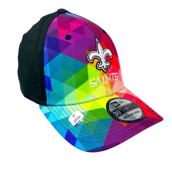 New Era Other - NEW ERA New Orleans Saints Crucial Catch On Field 39Thirty NFL Hat‎ Sz M/L NWT